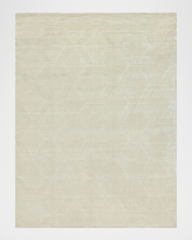 Brunello Hand-Loomed Light Beige Rug, 8' x 10'